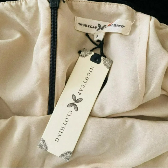 Anthropologie Nightcap Ruffled Velvet Lace Dress Size Small NWT $358 - Picture 11 of 16